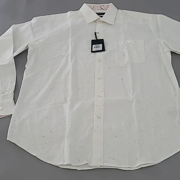Bugatchi Chalk Speckled Colors Print Classic Fit Size M $149